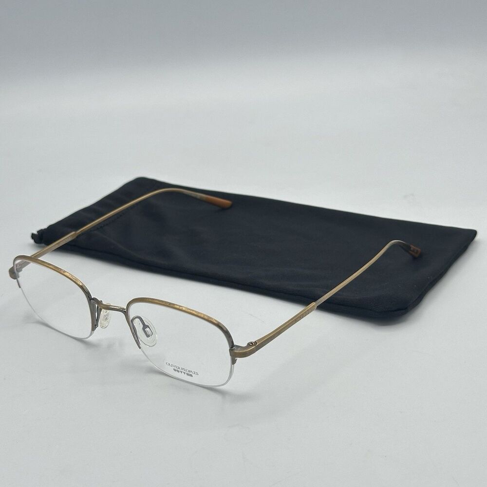 Oliver Peoples Wainwright Antique Gold Titanium Eyeglasses 5124 45-21-140mm